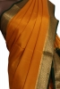 Classic Contrast Pure Mysore Crepe Silk Saree